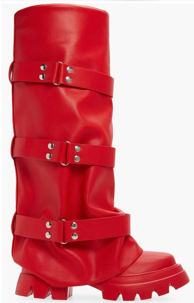 Charna Lug Sole Knee High Boot