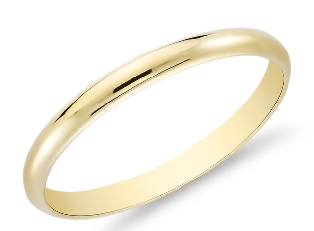 Classic Wedding Ring in 14k Yellow Gold (2mm)