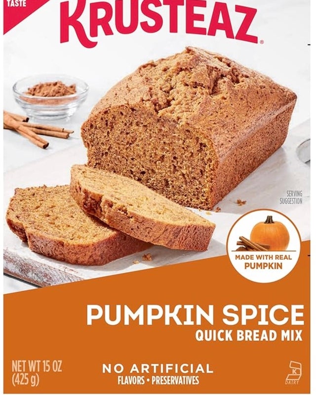 Krusteaz Baking Mix, Pumpkin Spice Quick Bread Mix