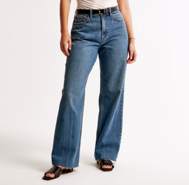 Abercrombie & Fitch Curve Love High Rise Loose Jean