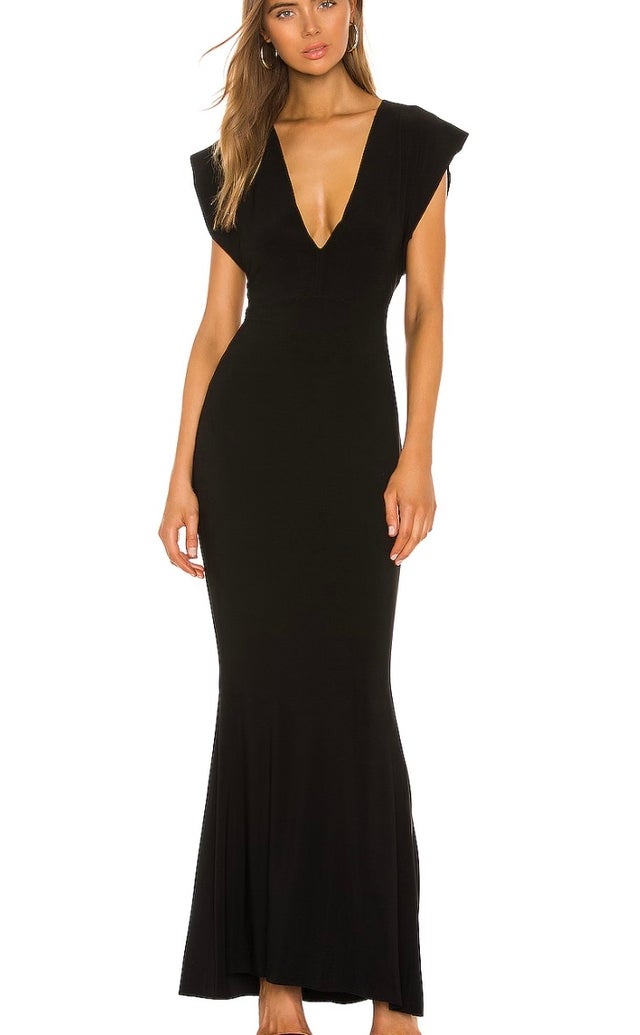 Norma Kamali X Revolve V-Neck Rectangle Gown 