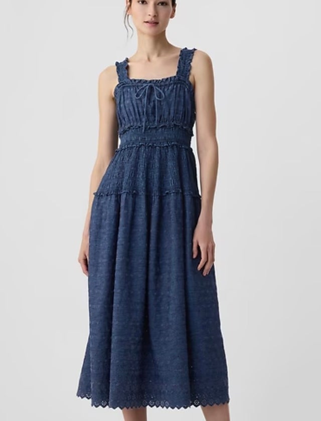 Gap × Dôen Denim Midi Dress