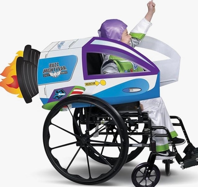 Buzz Lightyear Spaceship Wheelchair Cover Set by Disguise