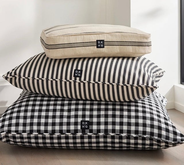 Diane Keaton X Hudson Grace Black and White Dog Beds