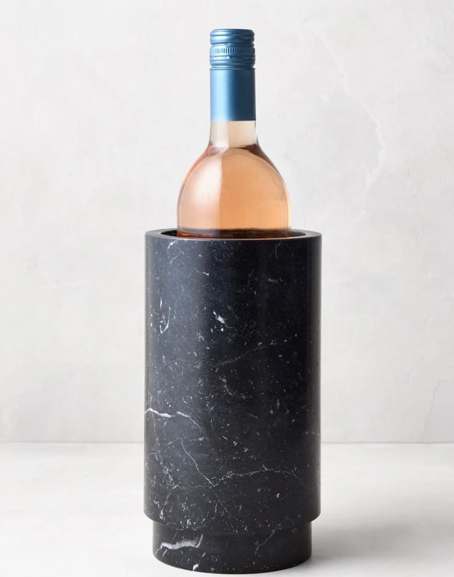 Diane Keaton X Hudson Grace Deco Black Marble Wine Chiller