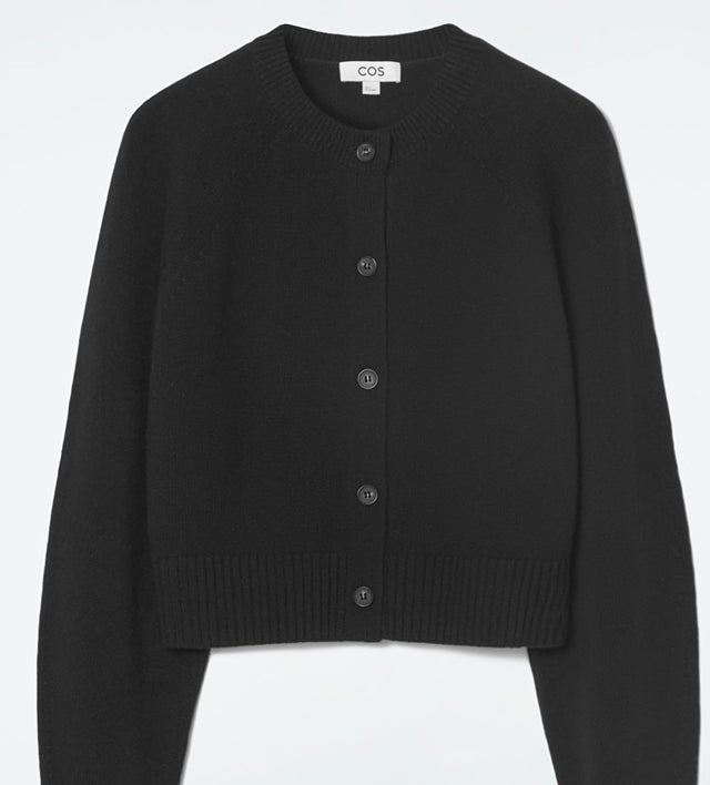 COS Cropped Wool Cardigan