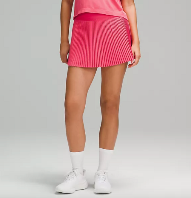 Varsity High-Rise Pleated Tennis Skirt