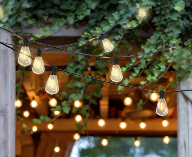 PHOPOLLO 100ft Outdoor String Lights