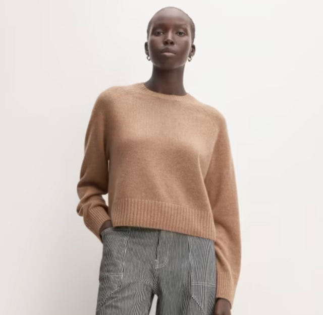 The Cashmere Boxy Crew Sweater