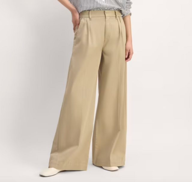 The Pleated Wide-Leg Chino