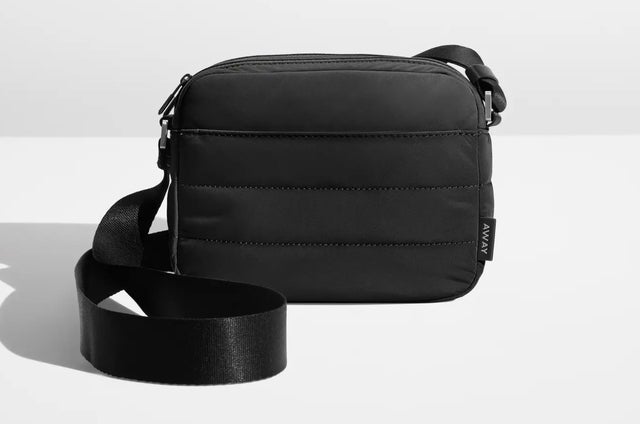 The Quilted Everywhere Crossbody - Jet Black