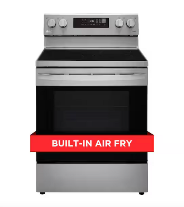 LG Smart Wi-Fi Enabled Fan Convection Electric Range Oven with AirFry and EasyClean