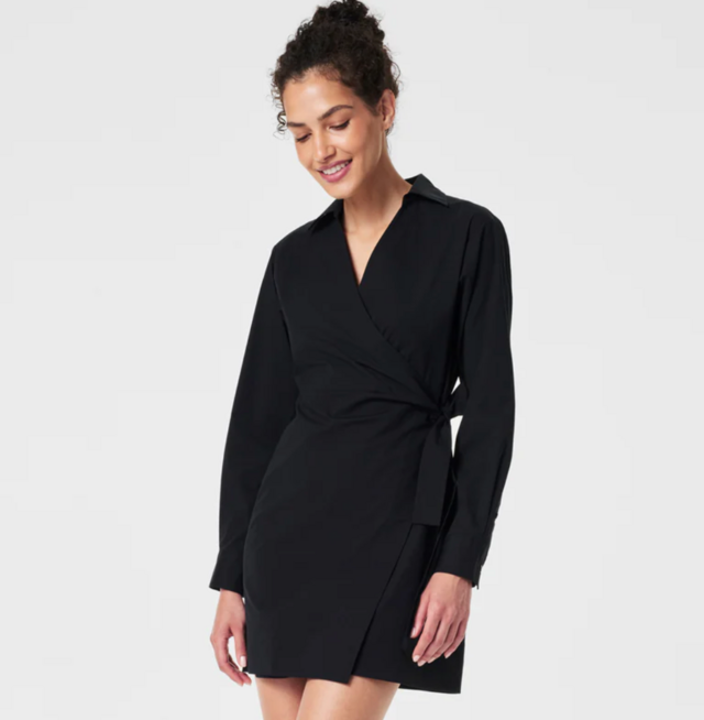 The Best Poplin Wrap Dress