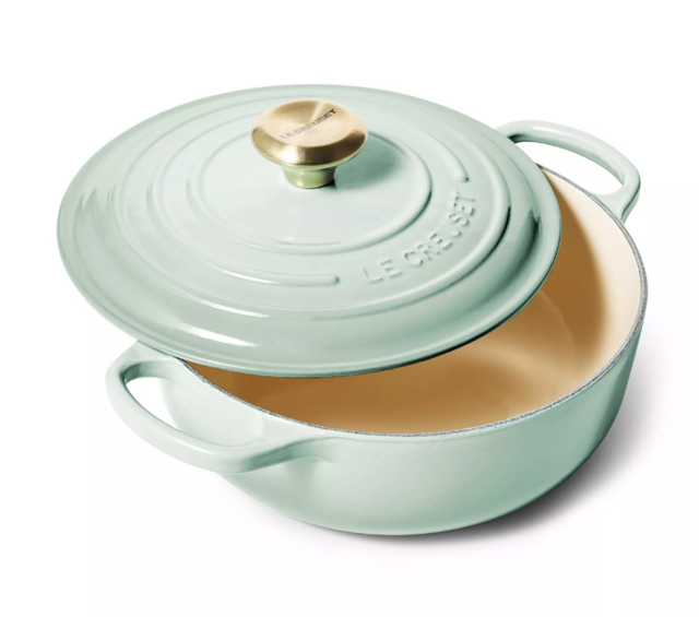 Le Creuset Signature Round Sauteuse with Lid, 3.5 Qt.