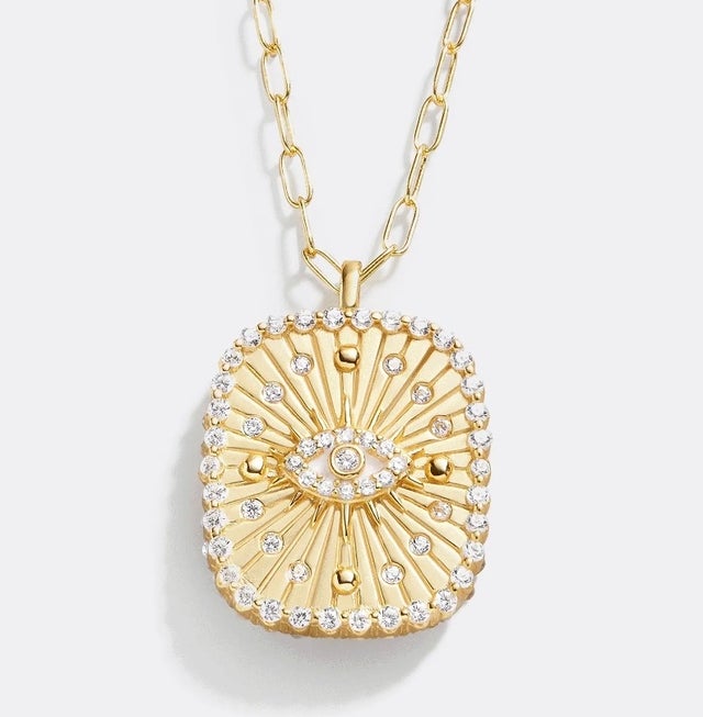 18K Gold Medallion Necklace