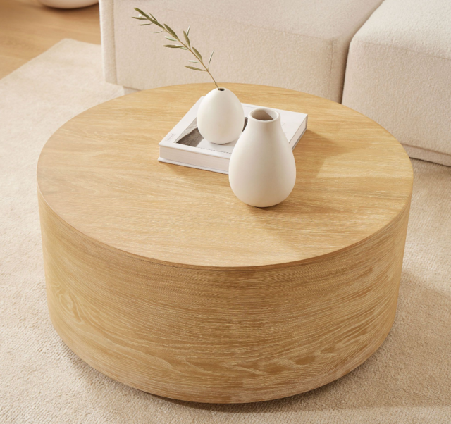 Round Drum Coffee Table