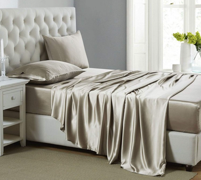 Lanest Housing Silk Satin Sheets