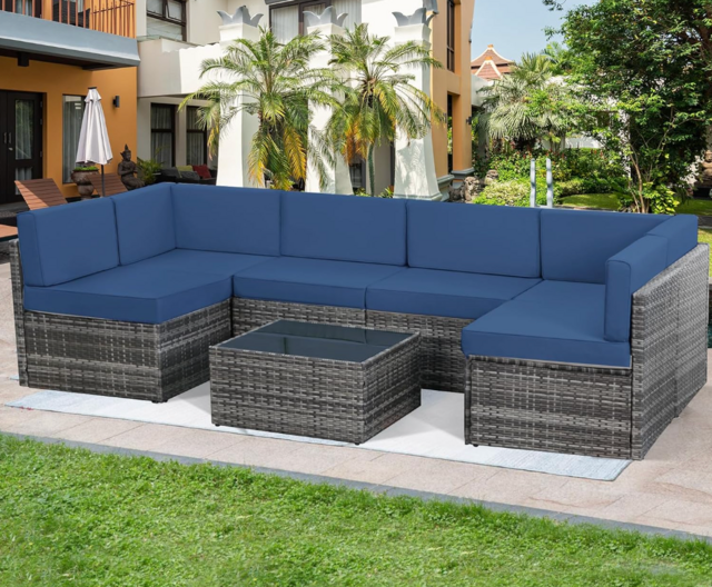 U-MAX 7 Piece Outdoor Patio Furniture Set