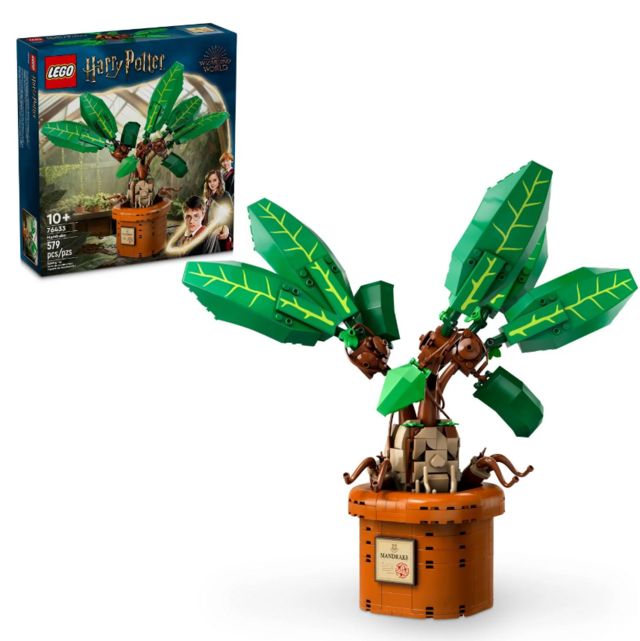 Lego Harry Potter Mandrake Figure & Pot Plant Toy