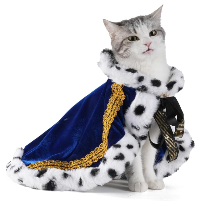 Pet Serial Lux Fur Cloak for Halloween