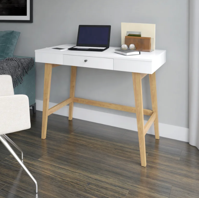 Aprill Solid Wood Base Writing Desk