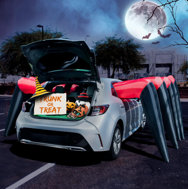 Joiedomi Halloween Inflatable Giant Spider Legs for Car