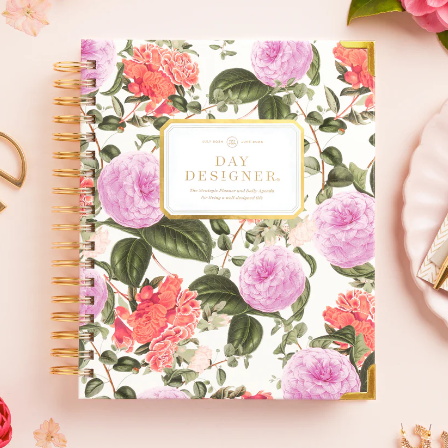 Day Designer 2024-25 Daily Planner: Camellia