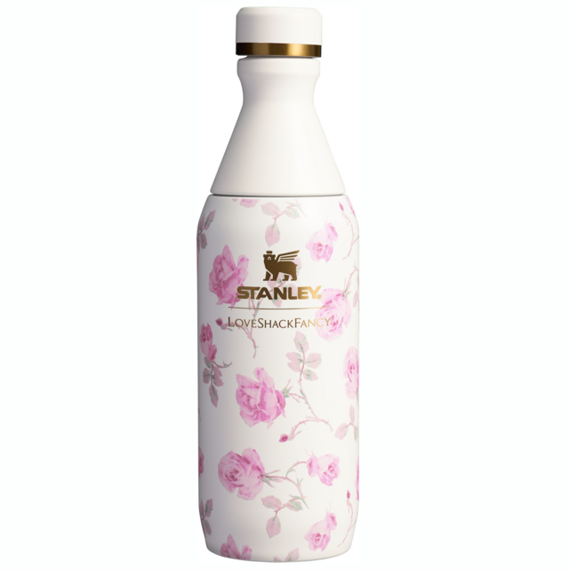 The Stanley x LoveShackFancy All Day Slim Bottle - Ribbon Rosa