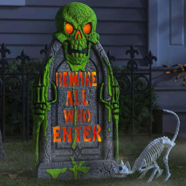 Hyde & EEK! Boutique 36" Lit 'Beware All Who Enter' Foam Tombstone