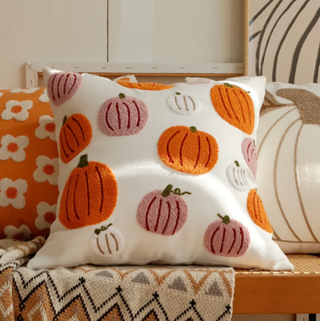 MrollAinting Halloween Pumpkin Decorative Pillow Case