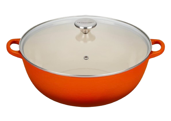 Le Creuset Enameled Chef's Oven with Glass Lid, 7.5 Qt