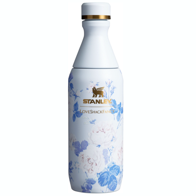 The Stanley x LoveShackFancy All Day Slim Bottle - Everblooming Rosettes