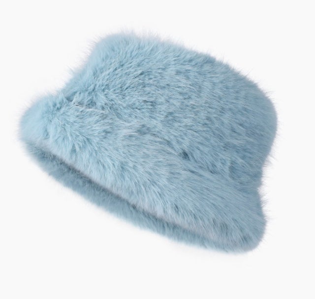 Solid Fluffy Bucket Hat