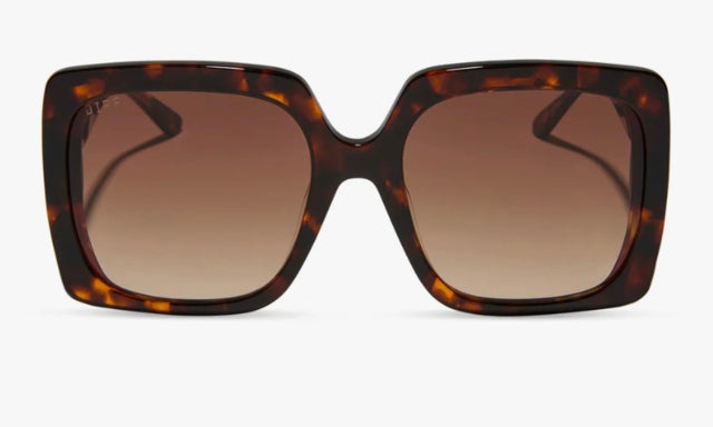 Sylvie Rich Tortoise Brown Gradient Sunglasses