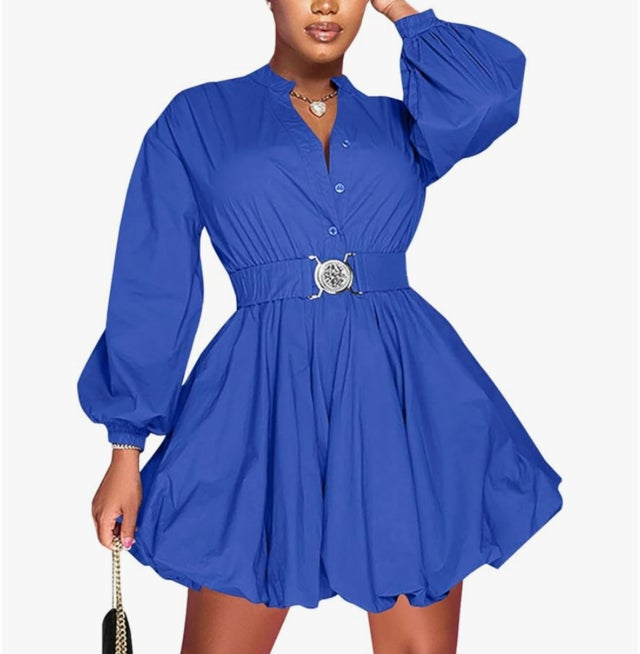 Uni Clau Button-Down Shirt Dress