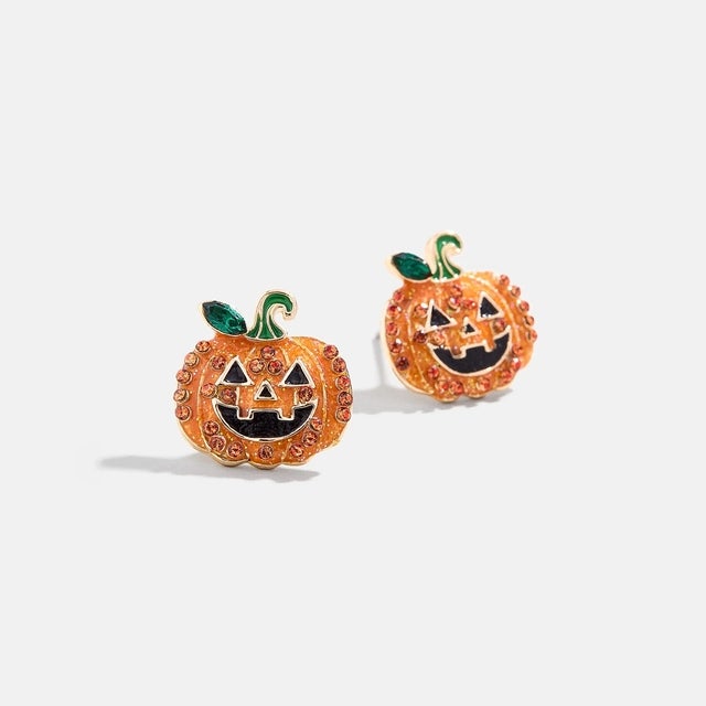 Halloween Delicate Stud Earrings in Pumpkin