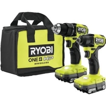 Ryobi One+ HP 18V Cordless Drill and Driver Kit