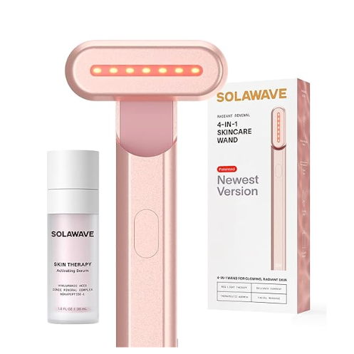 Solawave 4-in-1 Radiant Renewal Facial Wand & Skin Therapy Serum Bundle