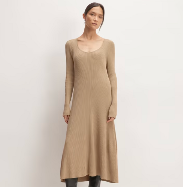 Everlane The Ribbed Scoopneck Dress