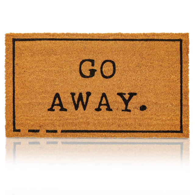 Juvale Go Away Doormat