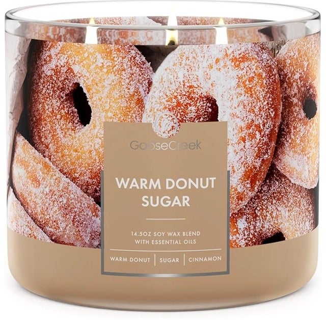 Goose Creek Warm Donut Sugar Large 3-Wick Candle