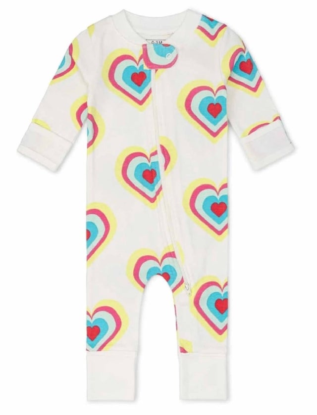 Paris Hilton x Monica + Andy Organic Cotton Baby One Piece Pajama, Sizes Preemie-18-24 Months