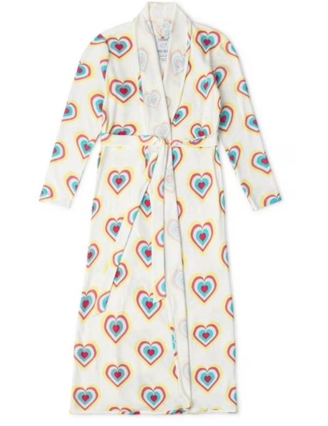 Paris Hilton x Monica + Andy Maternity Organic Cotton Lounge Robe, Size M-L