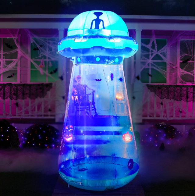 Joiedomi 9 FT Inflatable UFO Halloween Decor