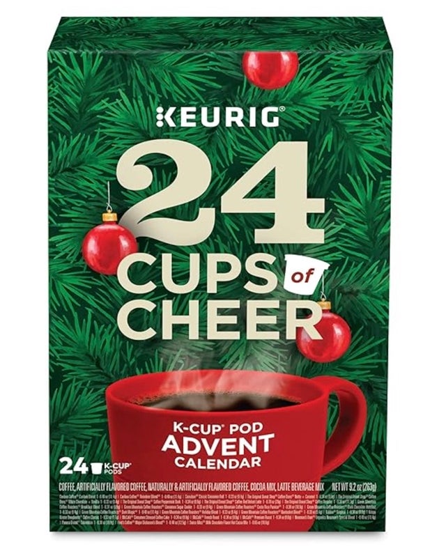 Keurig Advent Calendar Variety Pack, Single Serve K-Cup Pods, 24-Count