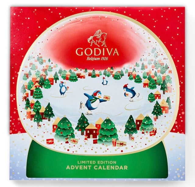 Godiva Godiva Chocolatier 2024 Deluxe Snowglobe Advent Calendar - Limited Edition