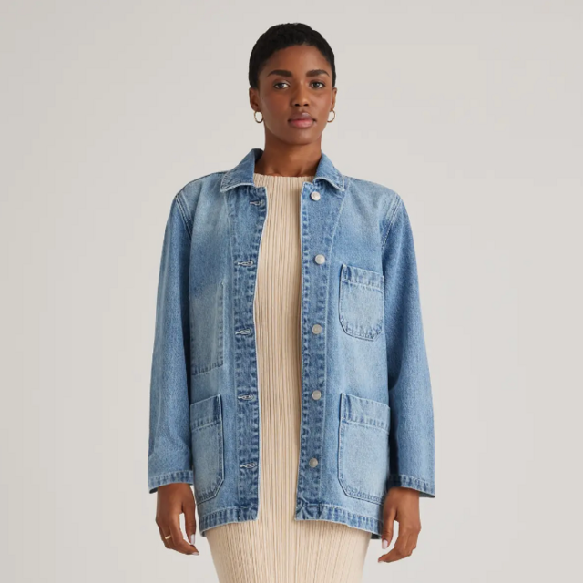 Quince 100% Organic Cotton Denim Chore Jacket