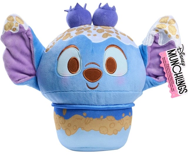 Disney Munchlings Squeeze-A-Munch Large Scented Blueberry Crumble Frozen Yogurt Stitch 10-inch Plush