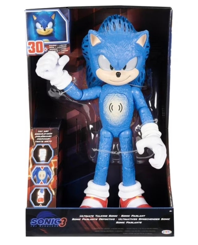 Sonic the Hedgehog 3 Ultimate Talking Sonic 12 inch Action Figure