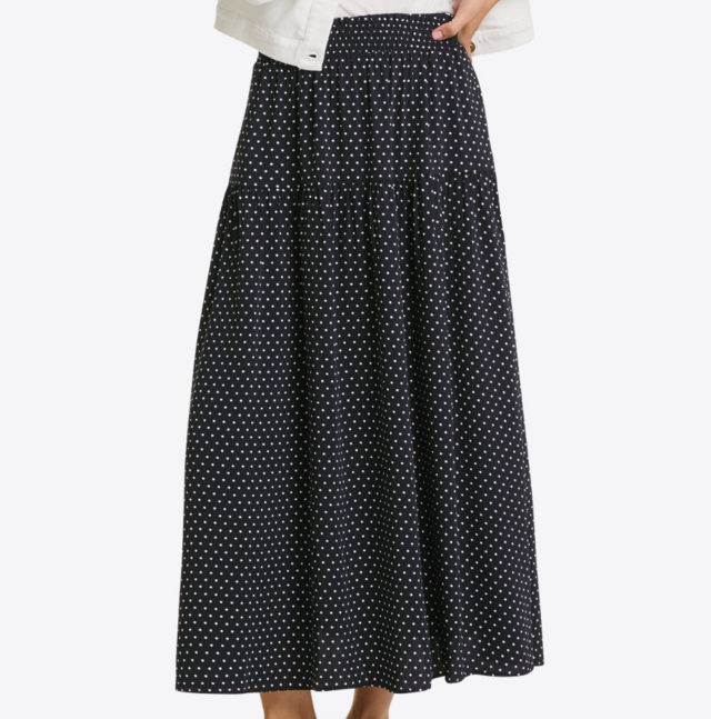 Midi Skirt in Polka Dot